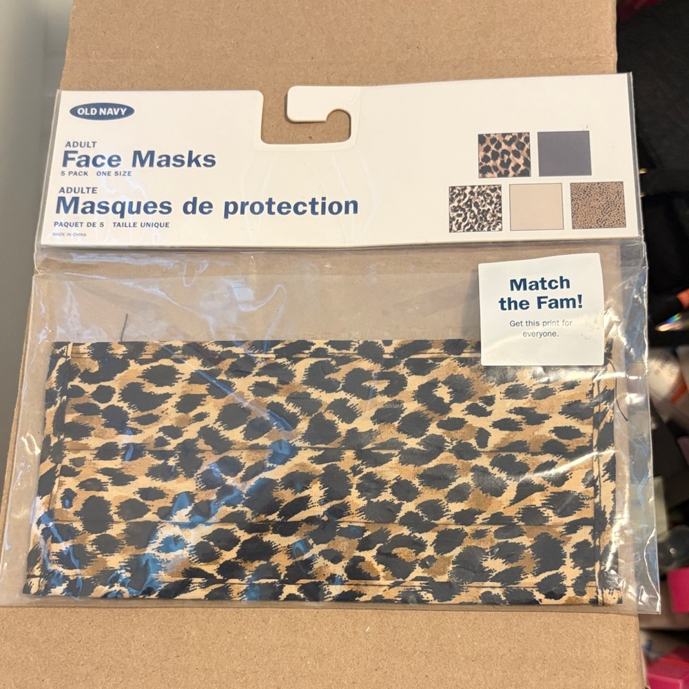 Old Navy Animal Print Face Mask